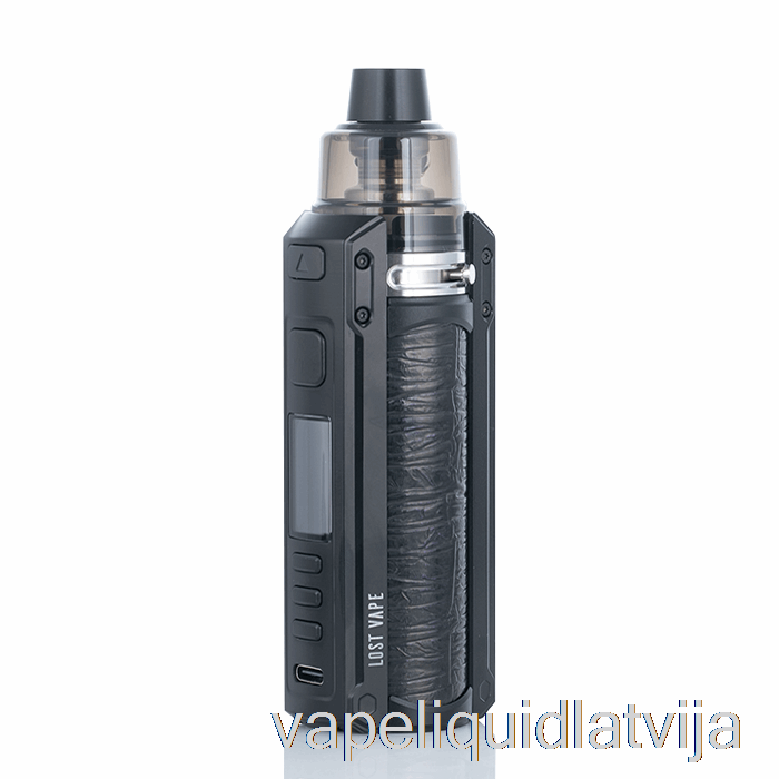 Pazaudēts Vape Ursa Quest 100w Pod Mod Komplekts Melns / Reljefs ādas Vape šķidrums